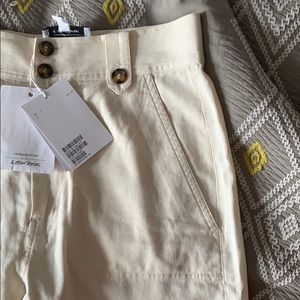 & Other Stories off-white carpenter pant size 4
